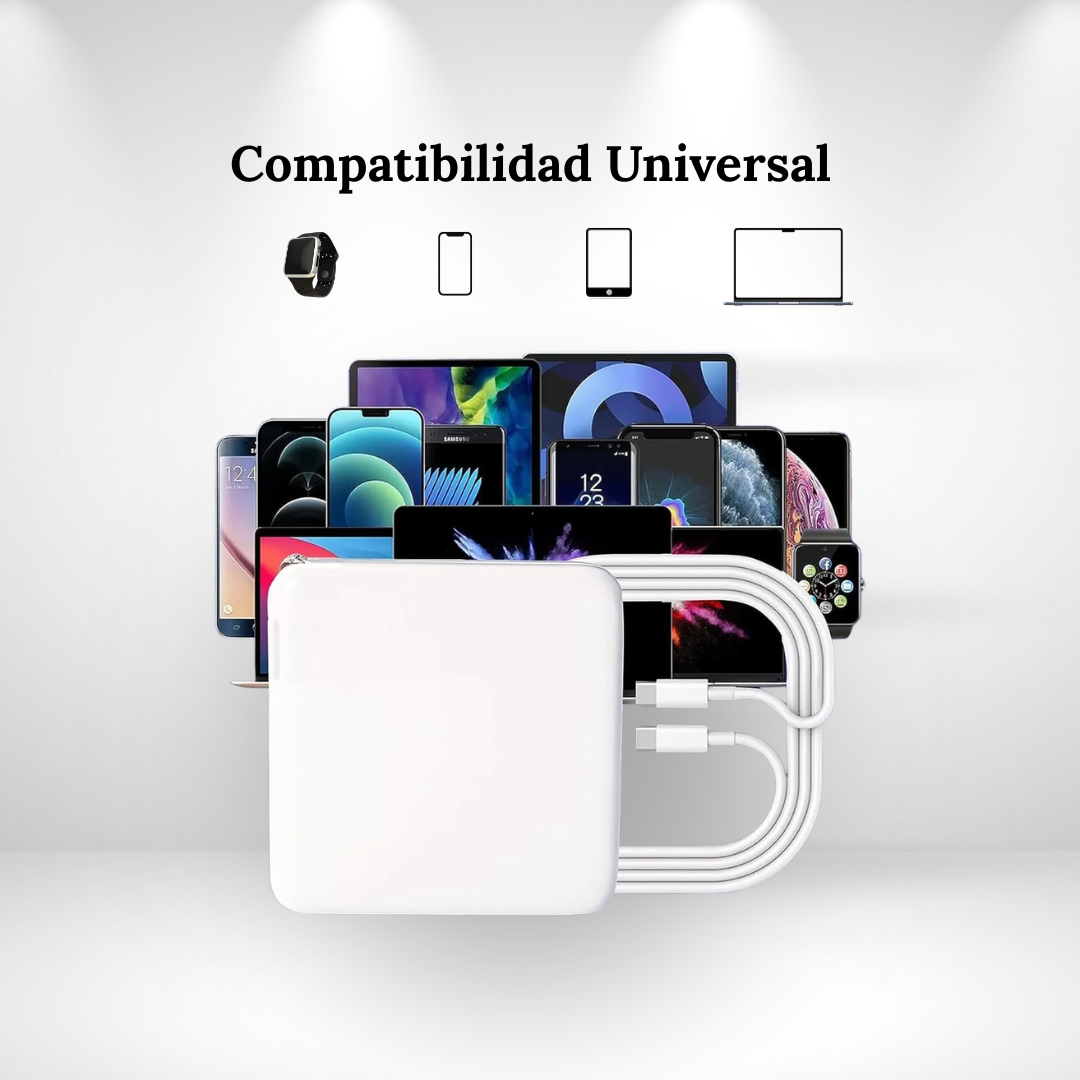 Cargador USB-C 96W para MacBook | Compatible | Incluye cable - Image 2